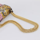 GUCCI GG Supreme Chain Shoulder Bag PVC Beige Gold 409487 Auth 199195SAM-7