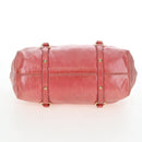 Miu Miu Hand Bag Vitello Lux Leather 2way Pink Gold Auth 199199V-5