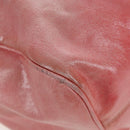 Miu Miu Hand Bag Vitello Lux Leather 2way Pink Gold Auth 199199V-16