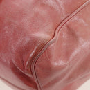 Miu Miu Hand Bag Vitello Lux Leather 2way Pink Gold Auth 199199V-19