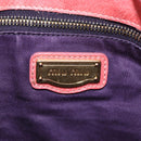 Miu Miu Hand Bag Vitello Lux Leather 2way Pink Gold Auth 199199V-22