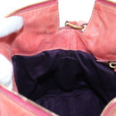 Miu Miu Hand Bag Vitello Lux Leather 2way Pink Gold Auth 199199V-24