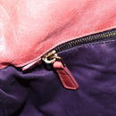 Miu Miu Hand Bag Vitello Lux Leather 2way Pink Gold Auth 199199V-25