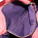 Miu Miu Hand Bag Vitello Lux Leather 2way Pink Gold Auth 199199V-26