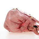 Miu Miu Hand Bag Vitello Lux Leather 2way Pink Gold Auth 199199V-4