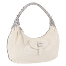 FENDI Spy Bag Shoulder Bag Leather White Auth 199204V-1