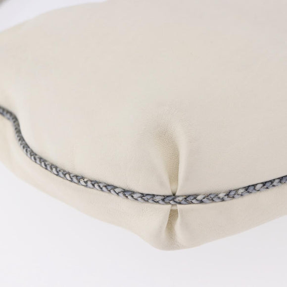 FENDI Spy Bag Shoulder Bag Leather White Auth 199204V