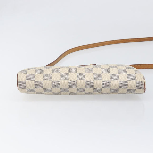 LOUIS VUITTON Damier Azur Eva Shoulder Bag 2way N55214 LV Auth 199205