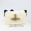 Vivienne Westwood Shoulder Bag Canvas Beige Gold Auth 199206V-15