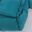 BOTTEGA VENETA MAXI INTRECCIATO Cassette Bag Nylon Turquoise Blue Auth 199207V-9