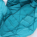 BOTTEGA VENETA MAXI INTRECCIATO Cassette Bag Nylon Turquoise Blue Auth 199207V-11
