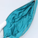 BOTTEGA VENETA MAXI INTRECCIATO Cassette Bag Nylon Turquoise Blue Auth 199207V-22