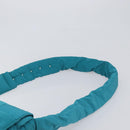 BOTTEGA VENETA MAXI INTRECCIATO Cassette Bag Nylon Turquoise Blue Auth 199207V-8