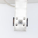 FENDI Mamma Baguette Hand Bag Leather Silver Auth 199212SAV-16