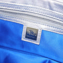 FENDI Mamma Baguette Hand Bag Leather Silver Auth 199212SAV-17