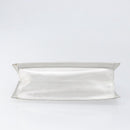 FENDI Mamma Baguette Hand Bag Leather Silver Auth 199212SAV-9