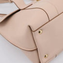 Salvatore Ferragamo Gancini Tote Bag Leather Pink Gold Auth 199216V-11