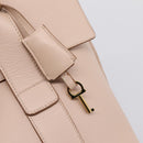Salvatore Ferragamo Gancini Tote Bag Leather Pink Gold Auth 199216V-14