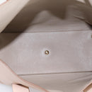 Salvatore Ferragamo Gancini Tote Bag Leather Pink Gold Auth 199216V-16