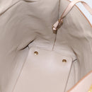 Salvatore Ferragamo Gancini Tote Bag Leather Pink Gold Auth 199216V-17