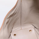 Salvatore Ferragamo Gancini Tote Bag Leather Pink Gold Auth 199216V-18