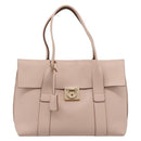 Salvatore Ferragamo Gancini Tote Bag Leather Pink Gold Auth 199216V-2
