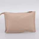 Salvatore Ferragamo Gancini Tote Bag Leather Pink Gold Auth 199216V-20