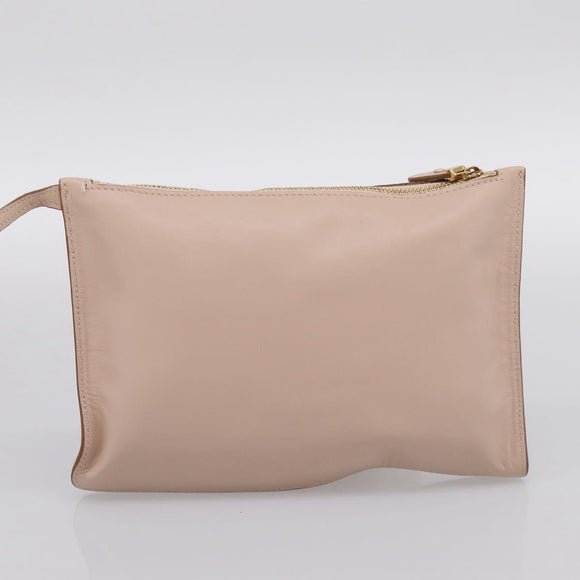 Salvatore Ferragamo Gancini Tote Bag Leather Pink Gold Auth 199216V