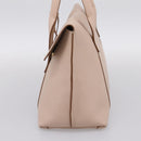 Salvatore Ferragamo Gancini Tote Bag Leather Pink Gold Auth 199216V-5