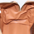 CELINE Macadam Canvas Boston Bag PVC Leather Brown Gold Auth 199217A-19