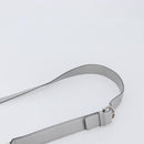 Salvatore Ferragamo Sofia Gancini Hand Bag Leather 2way Gray Silver Auth 199218V-15