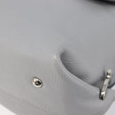 Salvatore Ferragamo Sofia Gancini Hand Bag Leather 2way Gray Silver Auth 199218V-9