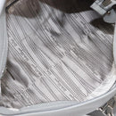 Salvatore Ferragamo Sofia Gancini Hand Bag Leather 2way Gray Silver Auth 199218V-11