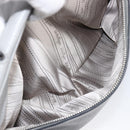 Salvatore Ferragamo Sofia Gancini Hand Bag Leather 2way Gray Silver Auth 199218V-27