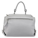 Salvatore Ferragamo Sofia Gancini Hand Bag Leather 2way Gray Silver Auth 199218V-2