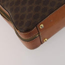 CELINE Macadam Canvas Hand Bag PVC Leather 2way Brown Gold Auth 199219-13