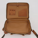 CELINE Macadam Canvas Hand Bag PVC Leather 2way Brown Gold Auth 199219-19
