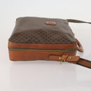 CELINE Macadam Canvas Hand Bag PVC Leather 2way Brown Gold Auth 199219-4