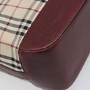 BURBERRY Nova Check Tote Bag Canvas Beige Gold Auth 199220-13