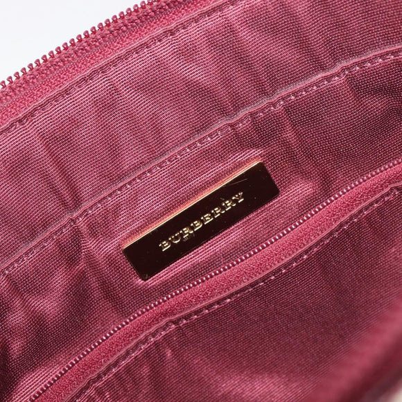 BURBERRY Nova Check Tote Bag Canvas Beige Gold Auth 199220