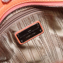 Salvatore Ferragamo Sofia Gancini Bag Leather 2way Orange Silver Auth 199221V-20
