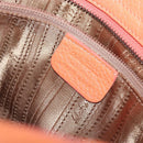 Salvatore Ferragamo Sofia Gancini Bag Leather 2way Orange Silver Auth 199221V-27