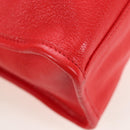 BALENCIAGA Metallic Edge Mini City Bag Leather 2way Red 390160 Auth 199223M-14