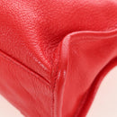 BALENCIAGA Metallic Edge Mini City Bag Leather 2way Red 390160 Auth 199223M-15