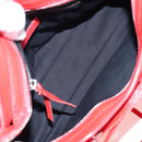 BALENCIAGA Metallic Edge Mini City Bag Leather 2way Red 390160 Auth 199223M-20
