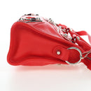 BALENCIAGA Metallic Edge Mini City Bag Leather 2way Red 390160 Auth 199223M-5
