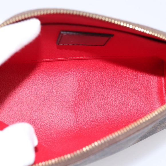 LOUIS VUITTON Damier Ebene Pochette Cosmetic PM Pouch N47516 LV Auth 199227