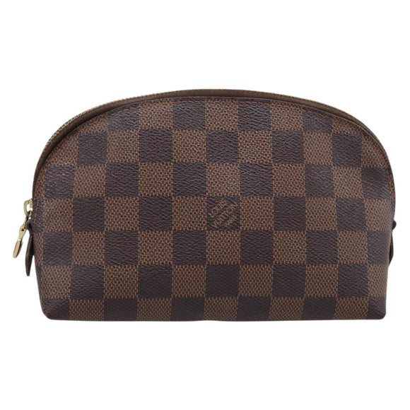 LOUIS VUITTON Damier Ebene Pochette Cosmetic PM Pouch N47516 LV Auth 199227