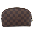 LOUIS VUITTON Damier Ebene Pochette Cosmetic PM Pouch N47516 LV Auth 199227-2