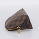 LOUIS VUITTON Damier Ebene Pochette Cosmetic PM Pouch N47516 LV Auth 199227-3
